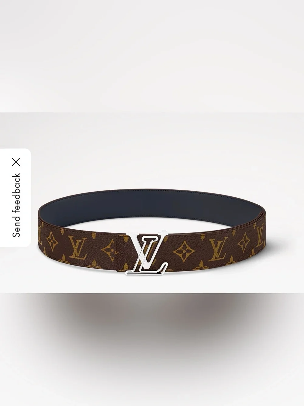 Louis Vuitton Calfskin Monogram 40mm LV Initiales Reversible Belt 90 38 Brown